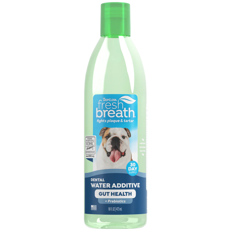 Fresh Breath Dental Water Additive + Gut Health for Dogs