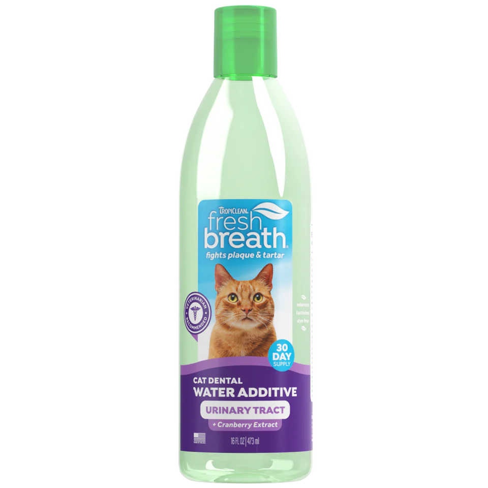Fresh Breath Dental Water Additive + Urinary Tract Support for Cats
